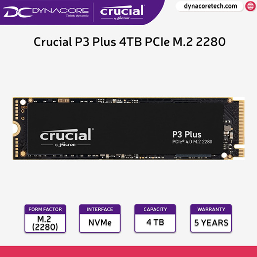 Crucial P3 Plus 1TB PCIe M.2 2280 SSD | CT1000P3PSSD8 