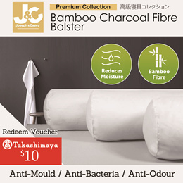 100% Pure Charcoal Fiber Bamboo Bolster / Restful sleep / Get the Takashimaya Voucher