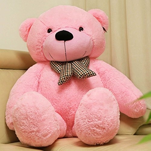 huge pink teddy bear