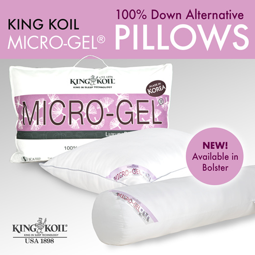 King koil shop micro gel pillow