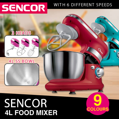 Sencor Food Mixer 4L /6Speed / Available in 9 Colours