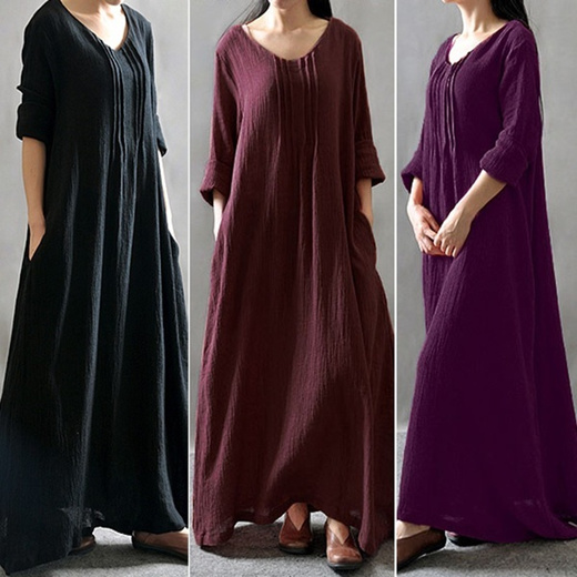 loose long maxi dress