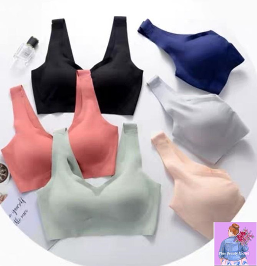 Qoo10 - New Plus Size Japan Inspired Cooling Modal Seamless Padded Bra 