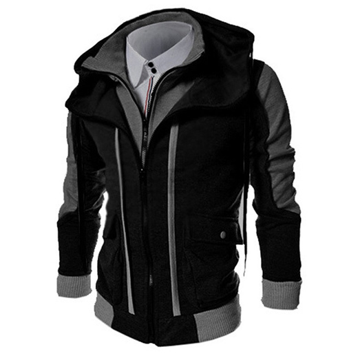 collar hoodie mens