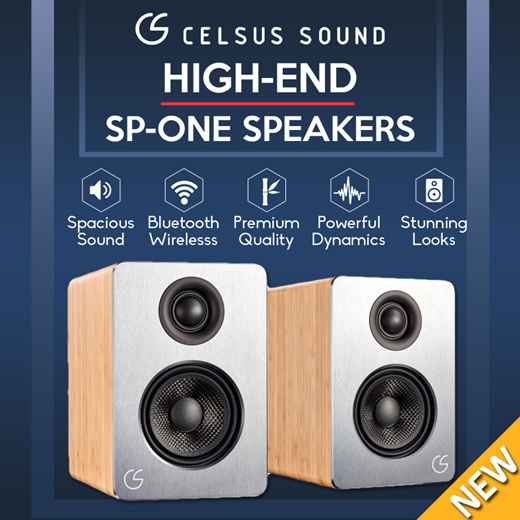 Qoo10 - Celsus Sound SP-ONE High-end Speakers [Active (Wireless