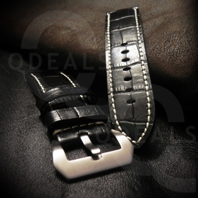 croc leather strap