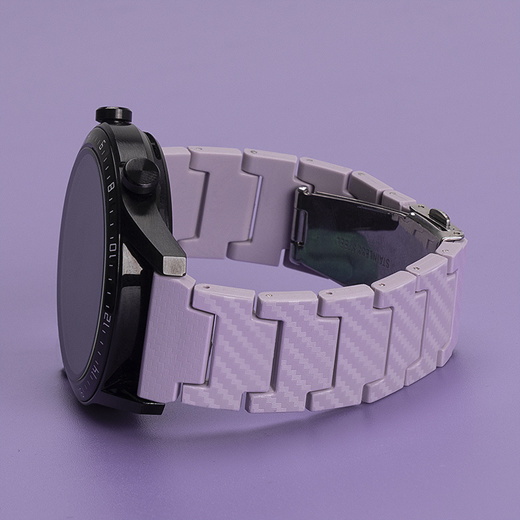 Lmitation carbon fiber strap 20mm 22mm for Samsung Galaxy Watch