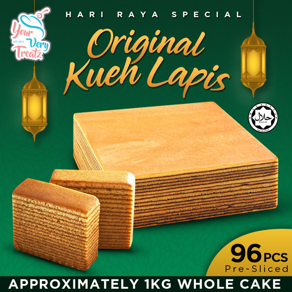 YourVeryTreatz Original KUEH LAPIS(Pre Cut 96 Slices) Free Delivery! Halal certified! Deals for only S$30 instead of S$30