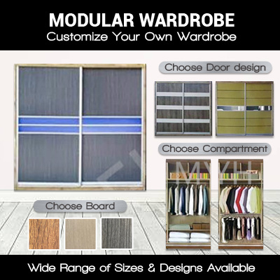 Customizable Modular Sliding Wardrobe Many Sizesboard And Designs Available