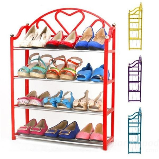 Qoo10 4 Tier Stack Shoes Display Storage Organizer Rack Stand Shelf Holder U E Ticket