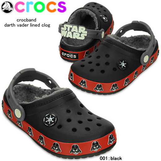 Crocs Kids Darth Vader Lined Clog Black 