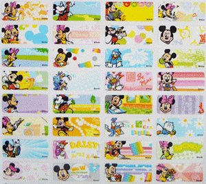 cartoon name stickers singapore