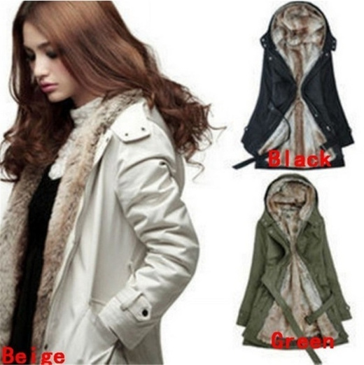 faux fur lined womens winter coats