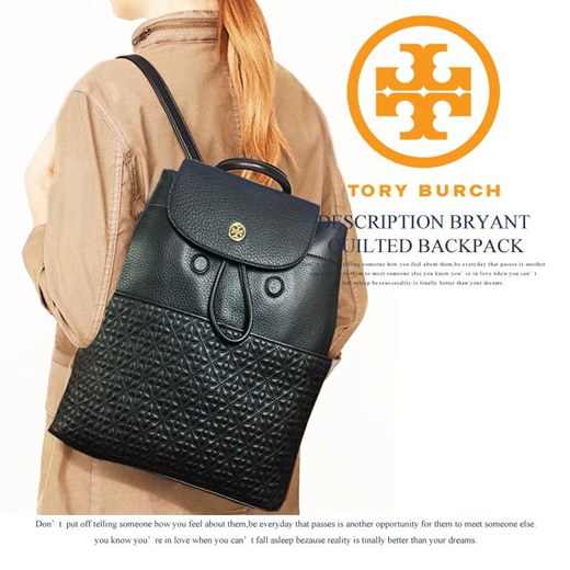 Tory+Burch+Bryant+Quilted+Flap+Shoulder+Bag+Light+Oak for sale online