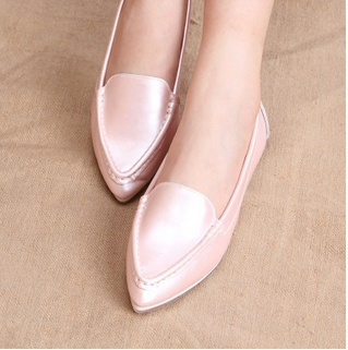 womens leather flats shoes