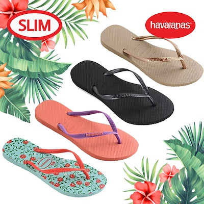 slim fit flip flops