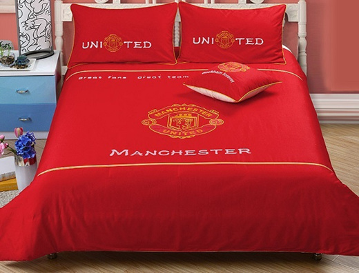 Qoo10 Man Utd Bedsheet 1 2m With Quilt Cover 41841 Household