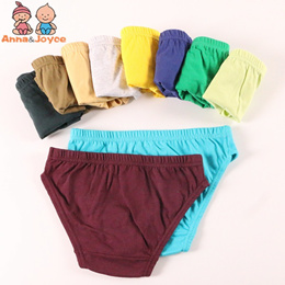 12pcs/lot Solid Boys Underewears Baby Brief Underwear Kids Panties