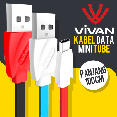 Qoo10 Kabel Data Vivan Mini Tube Tipe C Type C Ctc 100cm Kabel