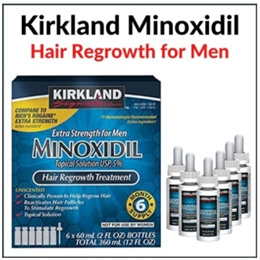 [Kirkland]커클랜드 미녹시딜 탈모예방/Kirkland Signature 5% Extra Strength Hair Loss Regrowth Treatment(6 Month)