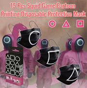 15PCS squid game cartoon printing mask disposable protective mask squid game face mask