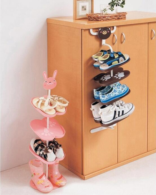 Qoo10 Cartoon Child Shoe Rack Baby Shoes Holder Kid S Shoes Rack Home Storag Furniture Deco