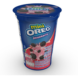 [Bundle of 12] Oreo- Mini Biscuits Cup_ Original/Strawberry/Chocolate Flavor (61.3g)