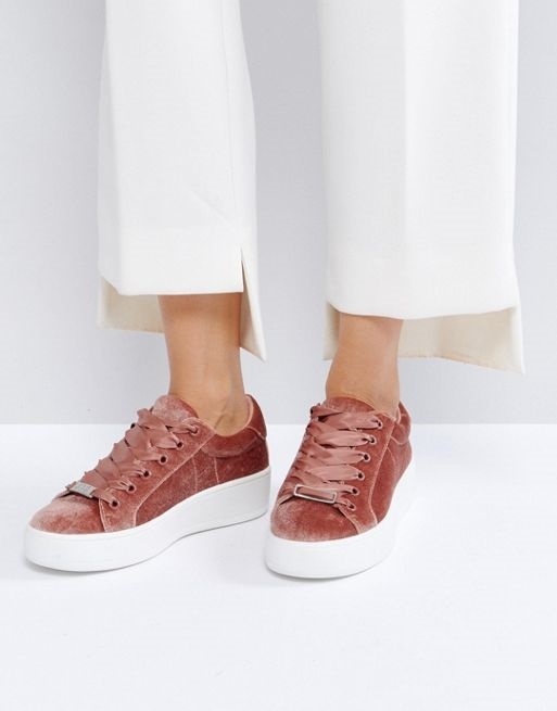 blush steve madden sneakers