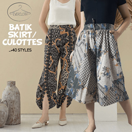 Evercloth Bawahan Batik / Celana Kulot Batik Modern Wanita / Celana Batik / Rok Batik / Rok Span