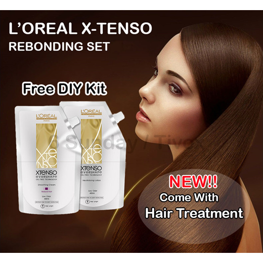 loreal hair straightening cream kit