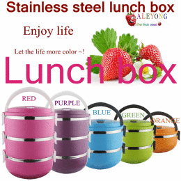 ★ALEYONG★Stainless Steel Lunch Box.Multilayer design！Safe + fresh!Two Layers!☆ALEYONG☆