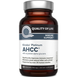 키노코 플래티넘 AHCC 750mg 표고버섯균사체 60캡슐 1병