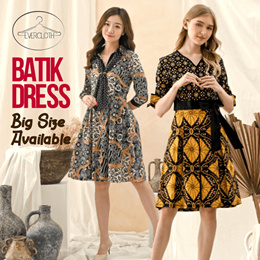 Evercloth Dress Batik Bigsize / Terusan Batik Jumbo / Gaun Batik XXL / Dress Ukuran Besar 95
