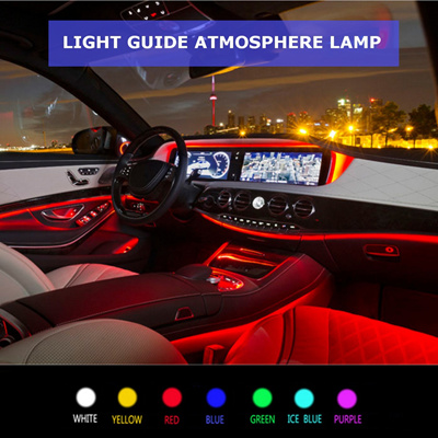 6 5ft Diy Vehicle Car Interior Neon Lamp Strip Optical Fiber Atmosphere Light