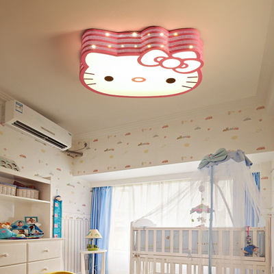 Creative Hello Kitty Cat Led Ceiling Lamp Eye Protection Energy Saving Cartoon Ceiling Light For Kin