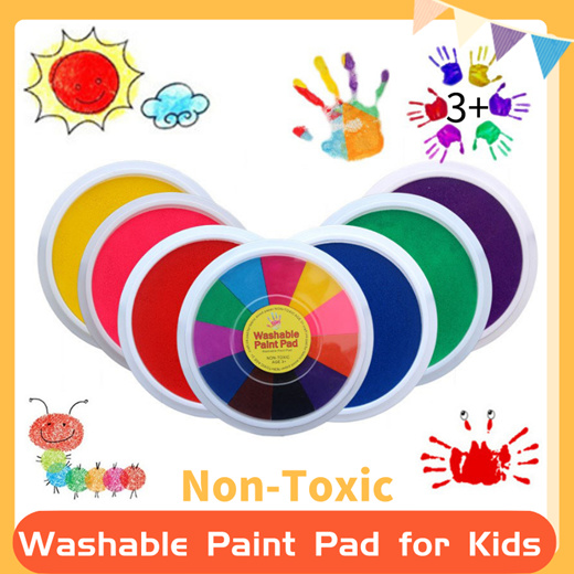Qoo10 - DIY Finger Painting Craft/Washable Paint Pad /Ink Stamp for Kids  Toys : Toys