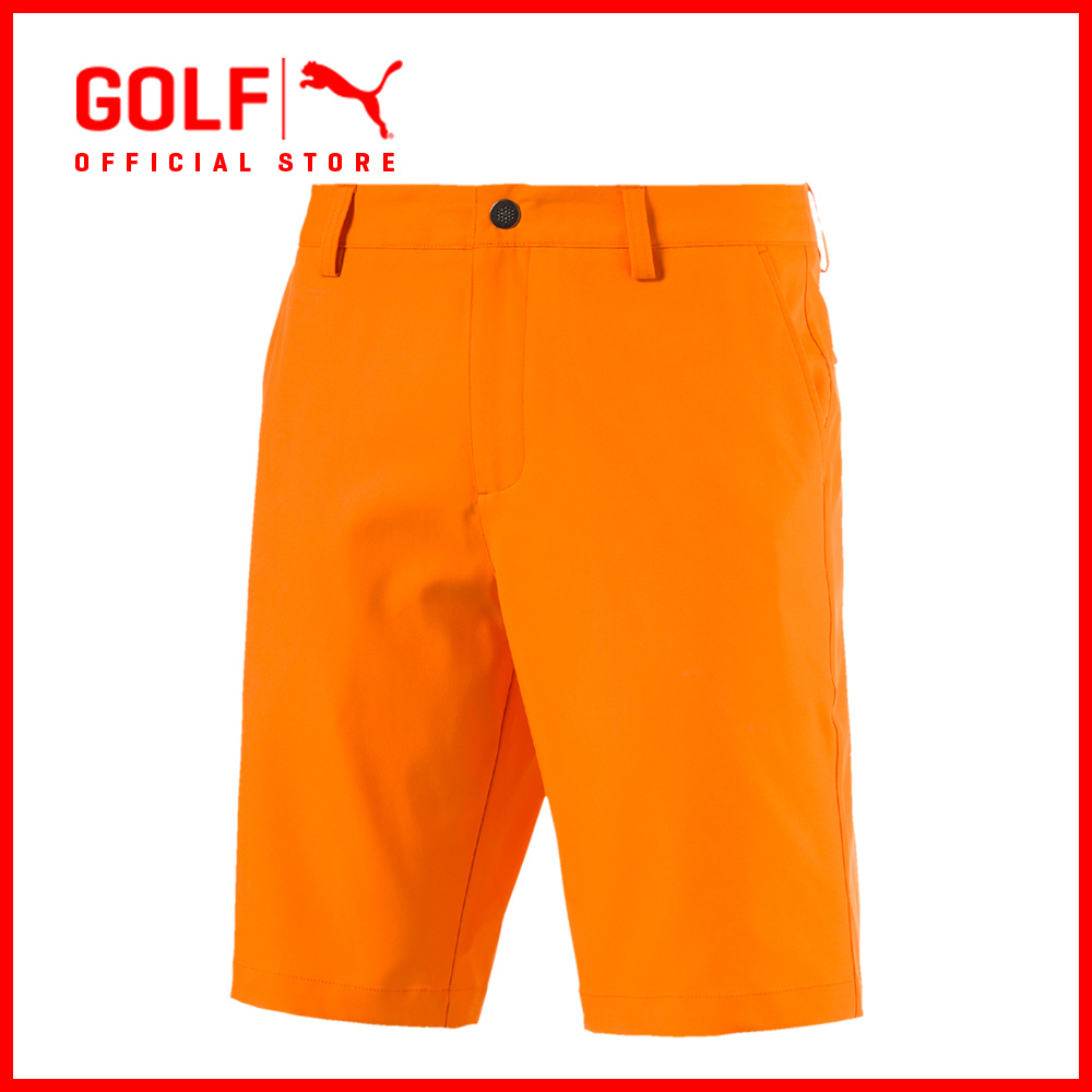 puma golf shorts orange