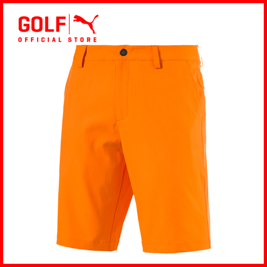 puma orange golf shorts