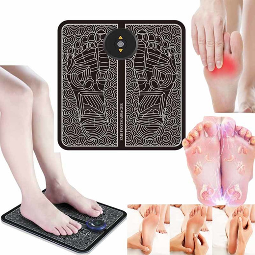 Qoo10 - Electric EMS Foot Massage Pad Feet Acupuncture Stimulator ...