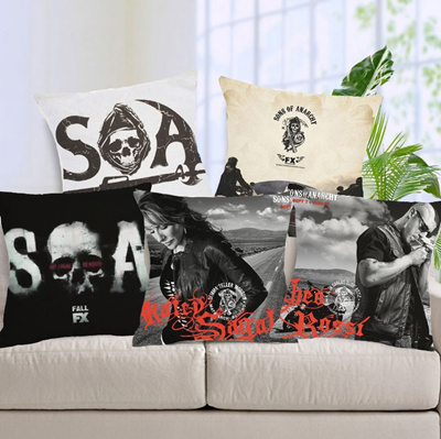 Qoo10 18x18 Inches Sons Of Anarchy Polyester Throw Cushion Cover