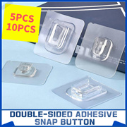 5PCS/10PCS Double Sided Wall Adhesive Hook Paste Plug Socket Holder Plug Fixing Organize