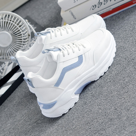 chunky white dad sneakers