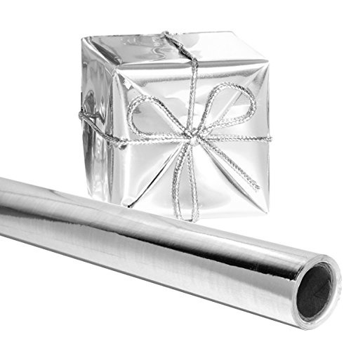 silver gift wrap