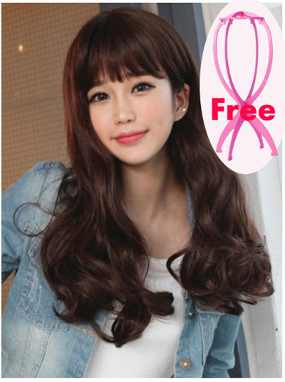 Qoo10 - Thick Wavy Style Long Hair Wig--Japanese synthetic fiber : Fashion  Accessories