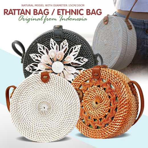 20cm best sale rattan bag