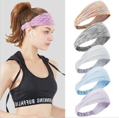 Headband Blooming Leaves Headwear Sport Sweatband Yoga Head Wrap for Men Women 
