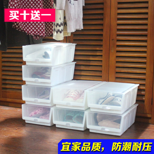 plastic shoebox storage