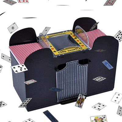 Card Shuffler Automatic Battery Operated Playing Card Machine Dispenser Wooden Electric Automaoard Gametic Card Shuffling Machine 