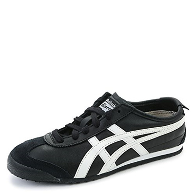 asics tiger black and white