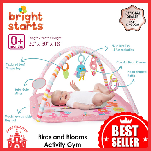 bright starts birds and blooms activity gym